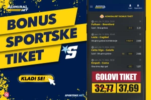 AdmiralBet i Sportske bonus tiket - Igrajte na golove